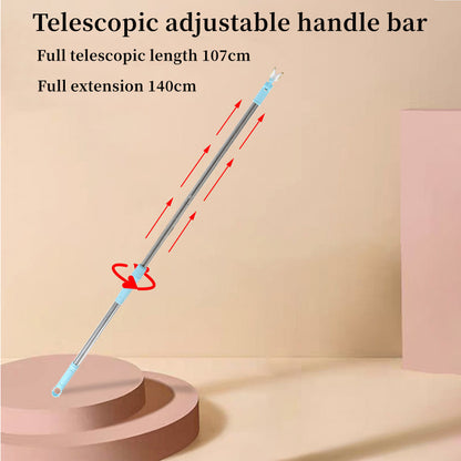 Carpet Rake Pet Hair Remover Set Pet Hair Removal Tool Telescopic Handle Rug Rake for Dog Cat Hair 180° Rotation Carpet Shave