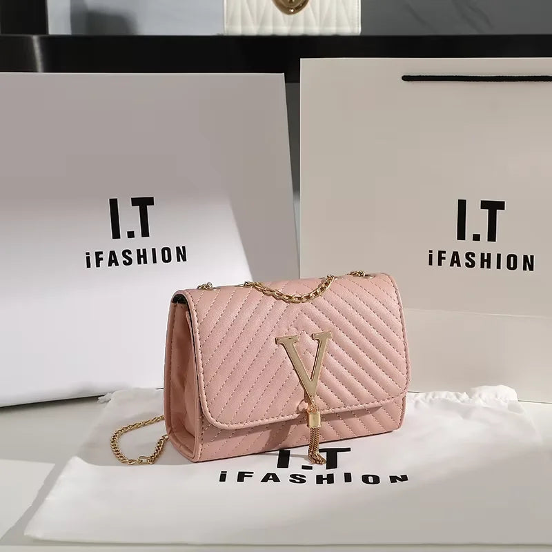 HOMEFISH Embroidery Women Crossbody Bag Thread Luxury Handbag Shoulder Bags Brand Sequined Tassel Clutch Small Bag