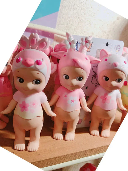 Sonny Angel Cherry Blossom Series Pink Blind Box Toys Anime Action Figure Model Original Ornament Children's Birthday Gifts
