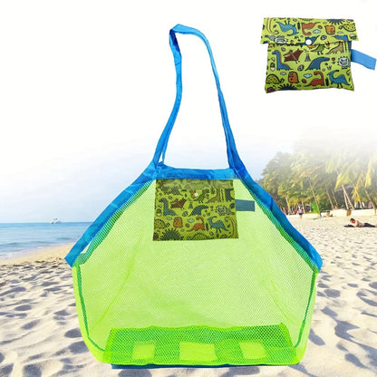 Children Sand Away Protable Mesh Bag Kids Bath Toys Storage Bags Swimming Large Beach Bag for Towels Women Cosmetic Makeup Bag