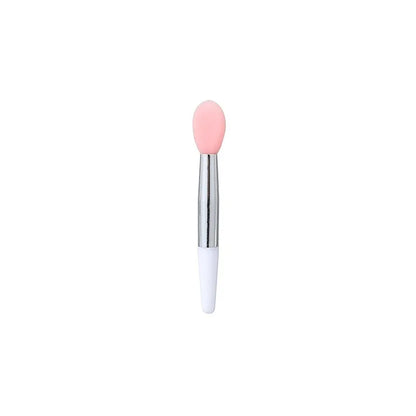 10pcs silicone lip brush mini lip mask brush portable lipstick makeup brush transparent applicator eye black stick makeup tool