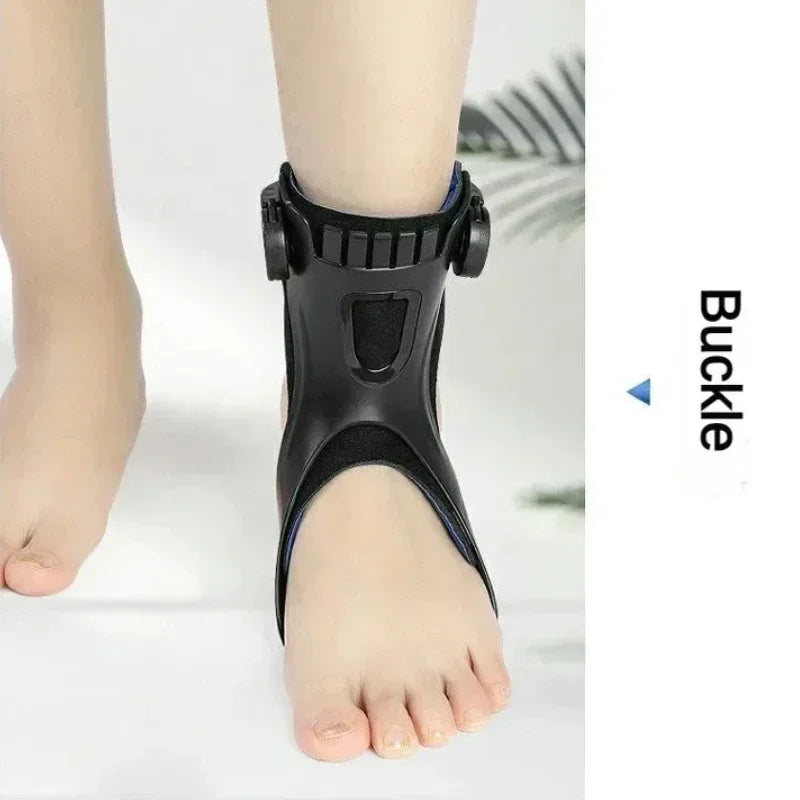 Drop Foot Brace Orthosis Drop Foot Ankle Support with Comfortable Adjustable Buckle for Hemiplegia Stroke Shoes Walking