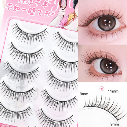 Dream Deer False Eyelashes A Type Eyelashes Upgraded Lash V-shaped 0.14mm Transparent Stem Soft Natural Eye Lashes Mink