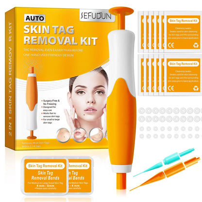 3 In1 Painless Auto Skin Tag Mole Wart Removal Kit Cleaning Tools Face Skin Care Body Wart Dot Treatments Remover Beauty Health