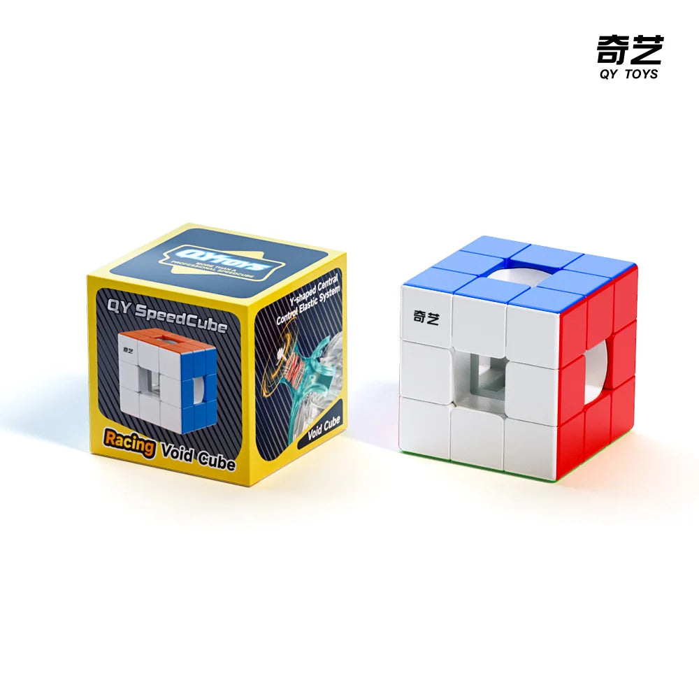 QiYi  Magic Cube Speed Void Cube Hollow Magnetic UV  Puzzle M 3x3 stress-relieving puzzle  game children's toy gift