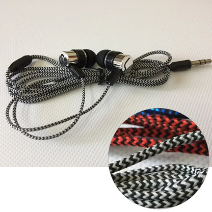 Universal Wired Earphone Noise Reduction In-Ear Stereo Earphones Noodles Style Sport Headset For Samsung Huawei Headphones