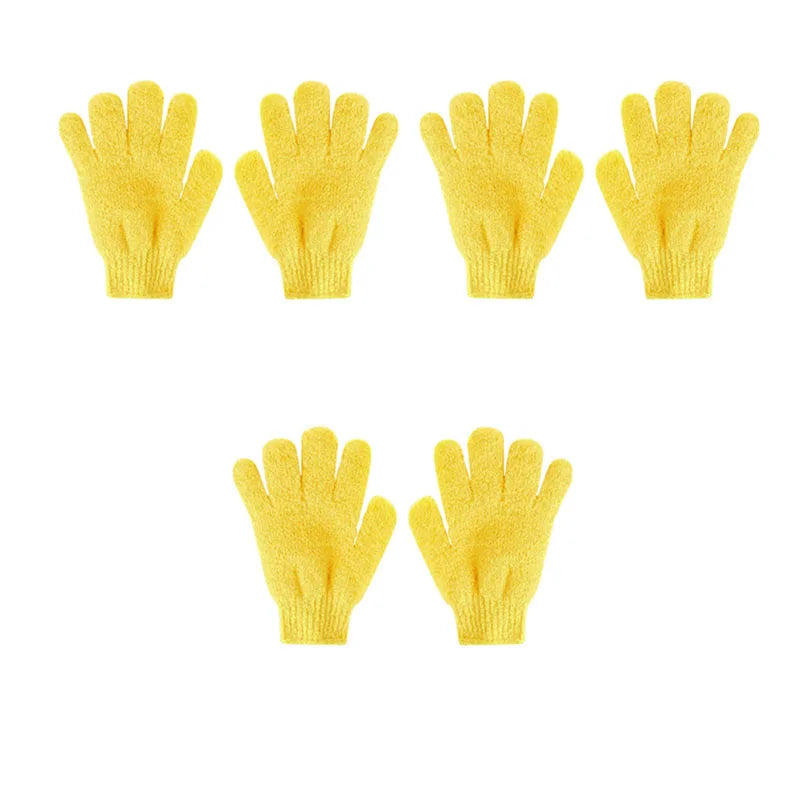 1/2/3pairs Exfoliating Bath Gloves Double Sided Bath Gloves For Beauty Spa Massage Skin Shower Scrubber Bathing Accessories