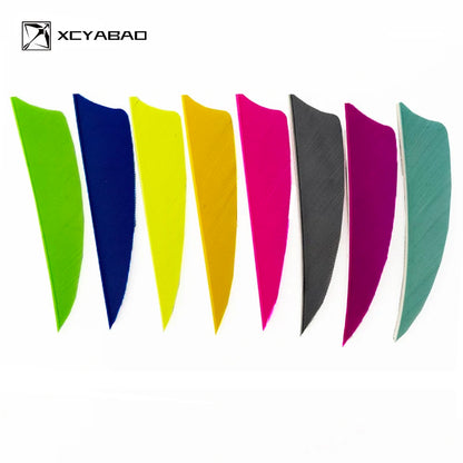 50Pcs 3 Inch Turkey Arrow Feathers Right  Wings Shield Cut Archery Feather Fletching for Bow and Arrow Accessories