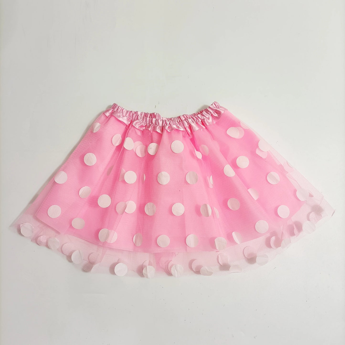 Children's Mesh TUTU Skirt, Polka Dots Skirt Light and Bright Dance Dress, with Multiple Colors to Choose from