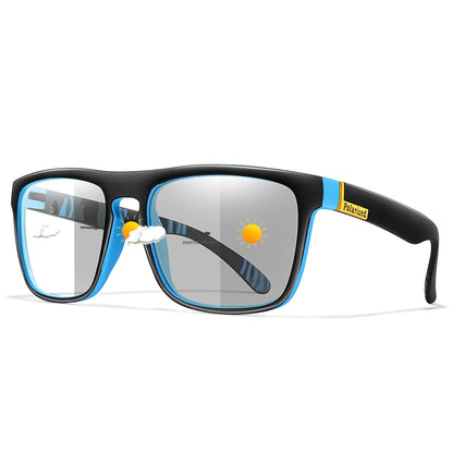 Fashion Polarized Color Changing Cycling Sunglasses Men Night Vision Car Driving Sunglass Dirt Bike Motorcycle  Glasses