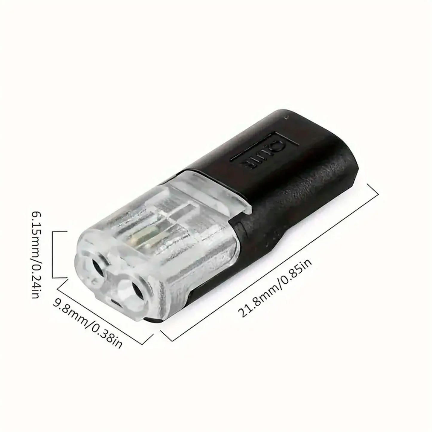 20/30/50/100 Pieces of Locking Plug-In Dual-Wire Led Connectors, 2-Pin 2-Way Universal Compact Cable Connectors