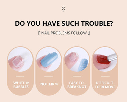 30ML Hard Gel For Nail Extension Milky White Builder Constructor Gel Self Leveling Reinforcement Nail Gels Camouflage Manicure