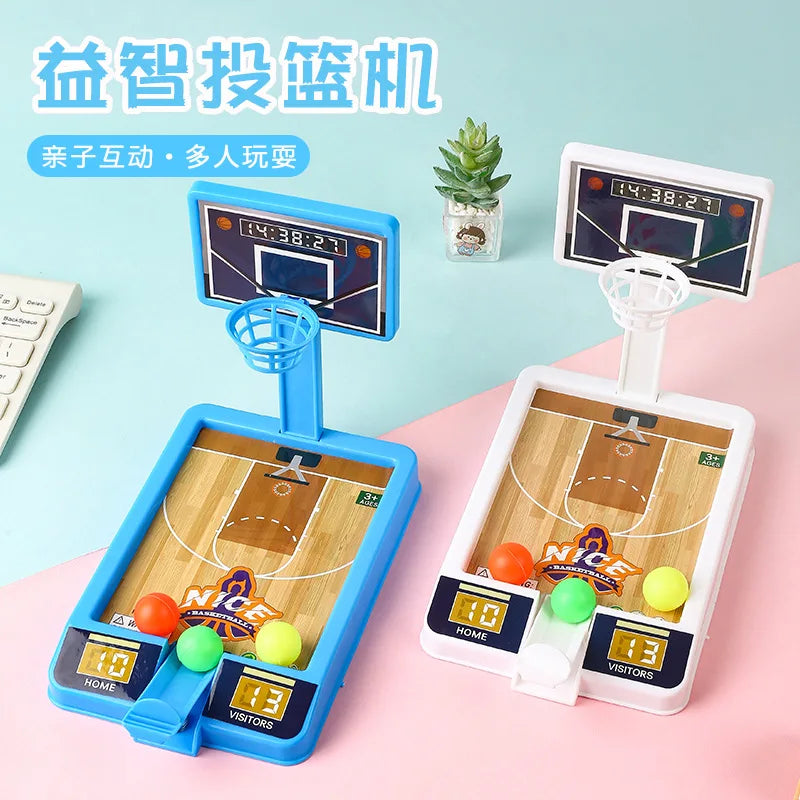 New Shooting Game Machine Mini Basketball Rack Shooting Machine Interaction Indoor Leisure Educational Toy