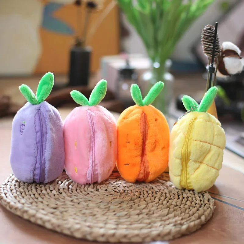 Kawaii Fruit Bunny Plush Toy Cute Carrot Strawberry Turn Into Rabbit Plush Toy Kids Birthday Christmas Gift peluches pequenos