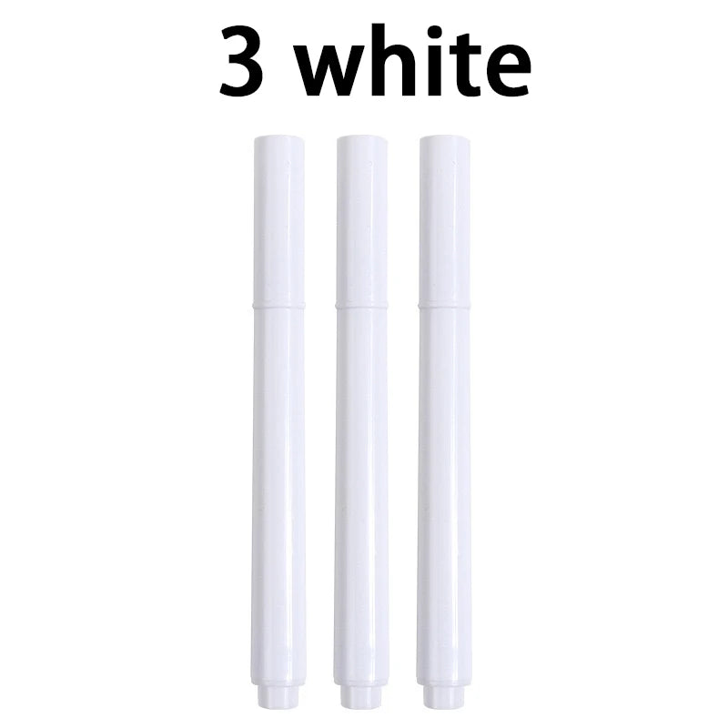 Liquid Chalk Erasable Pen 3-100Pcs White Marker for Glass Windows Blackboard Chalkboard Whiteboard Marker Drawing Chalk Pens