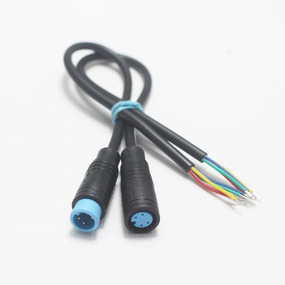 20CM M8 2 3 4 5 6 Pin Electric Bicycle Butt Plug Connector Wiring Line Scooter Brake Cable Pluger Signal Connecting Sensor