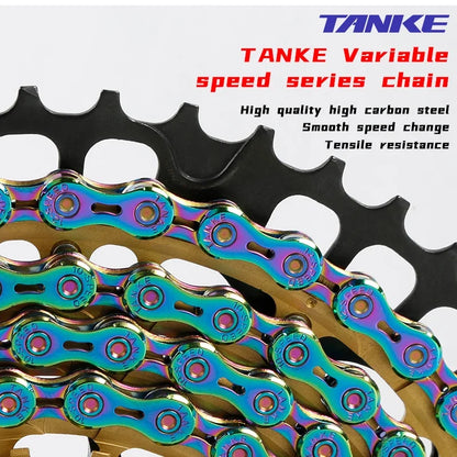 TANKE Bike Chain S8 S9 S10 S11 S12 MTB Road Bicycle Chains,Variable Speed Chain 116/126L High Quality Current Cycling Accessorie