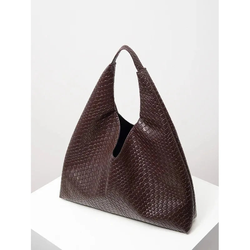 Minimalist Hobo Tote Bag for Women - Retro Elegant Large Capacity Shoulder Bag for Work, Travel & Daily Use