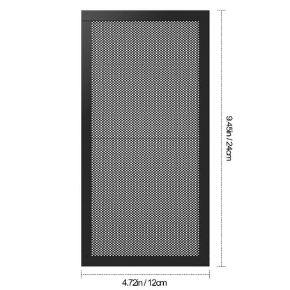12x12cm 12x24cm Dust Filter For Computer Cooler Fan, Magnetic Frame PC Fan Dust Mesh PC Cooler Filter Dustproof PVC Cover