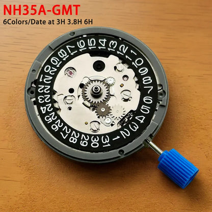 Japan Genuine NH35 Automatic Mechanical Movement High Accuracy 24 Jewels Mod Watch Replacement NH35A Date at 3H 3.8H 6H