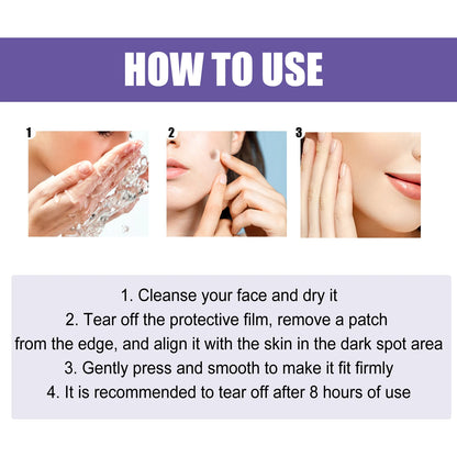 Spot-removing patches - for lightening facial dark spots, chloasma, pigmentation andmelanin; moisturizing skin. spot patches