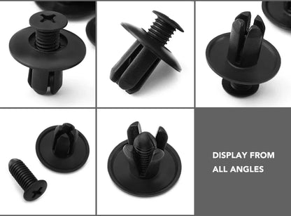 Car Bumper Fender 8mm Hole 1000/500/50Pcs Plastic Rivets Fastener Screw Door Trim Panel Retainer Fastener Clips Car Accessories