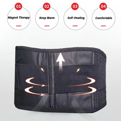 Sports Protective Gear Waist Support Belt Adjustable Magnet Self-Heating Magnetic Therapy Back Waist Support Belt Massage
