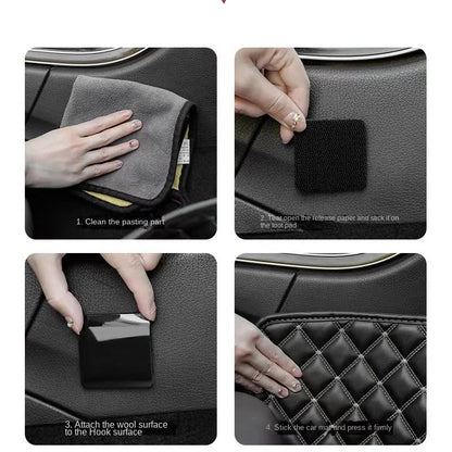 Wholesale Double Sided High Adhesive Fixed Stickers Car Accessories Hook-and-loop Fastener Self-adhesive Attaches Scratch Strap