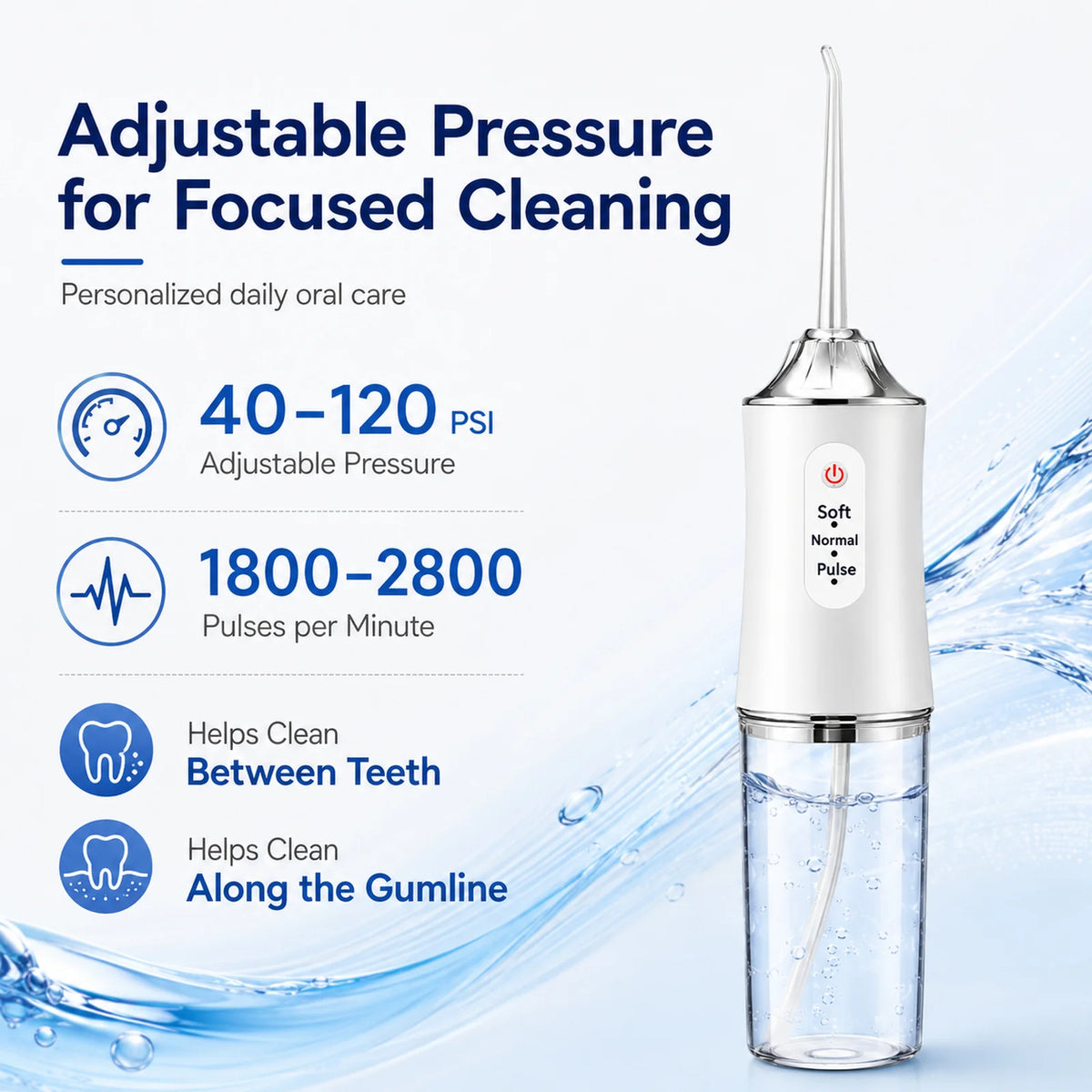 Powerful Water Oral Irrigation Irrigator Jet Ultrasound Air Ipx7 Waterproof Mouthwash Machines Dental Floss Flosser Irigator