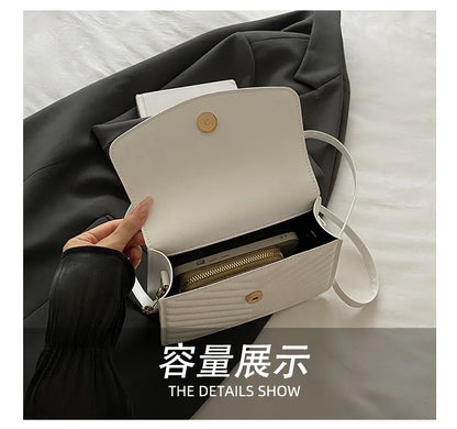 Lucky butterfly bag women's new fashion solid color simple texture trend beautiful casual shoulder messenger bag portable small