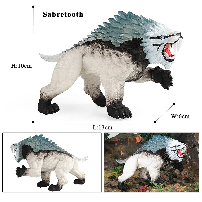 Oenux Mythical Dinosaur Dragon Tiger Golem Lion Snowmen Cattle Model Action Figures Artistical Decoration Collection Kid  Toy