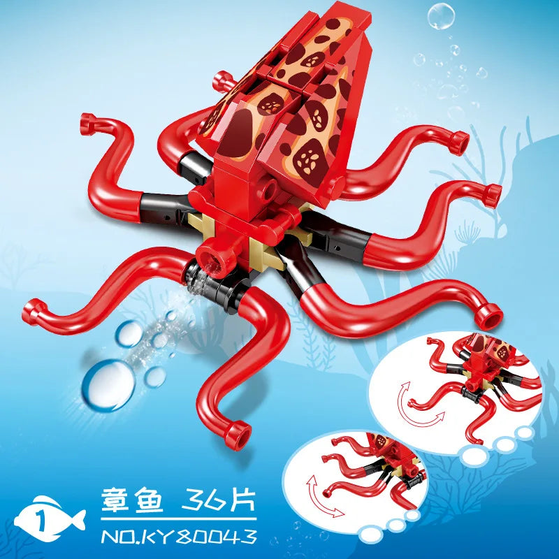 City Farm Vegetable Garden Cute Animals Insect Dragonfly Spider Mantis Centipede Grasshopper Honeybee Building Block Bricks Toy