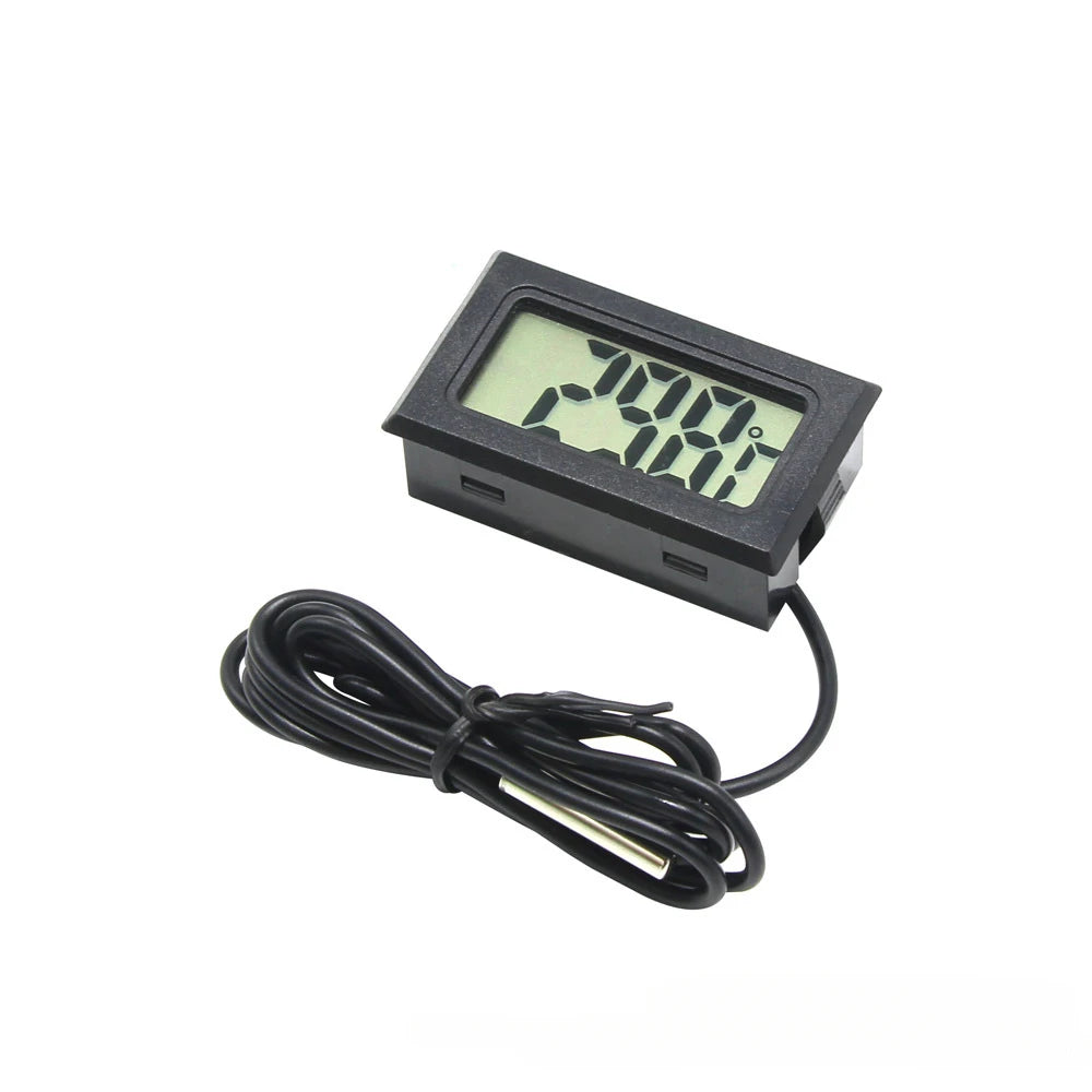 1pc Mini Digital LCD Thermometer With Probe Indoor Convenient Temperature Sensor For Aquarium Fish Tank Home Fridge Thermometer