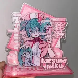 Hatsune Miku Acrylic Standing Sign Miku Anime Peripherals Cute Cartoon Xmas Ornament Originality Personality Acrylic Bracket