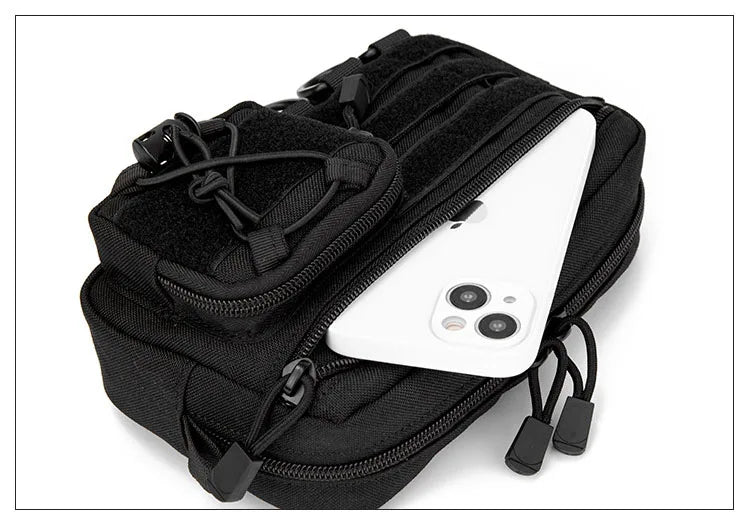 1000D EDC Pouch Molle Organizer Bag Utility EDC Tool Pouch Horizontal Modular Pouch Outdoor Waist Pack EMT Hunting Fanny Pack