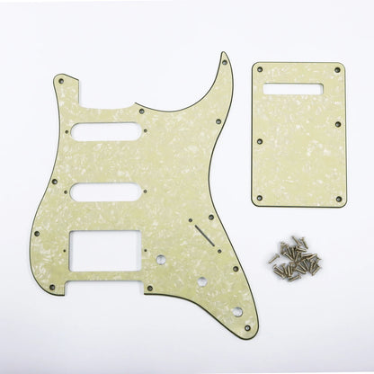 PHRILAM SSH 11 hole ST electric guitar guard, 3-Layer  St  Pickguard with Aluminum Foil Shield Fits American/Mexican ST