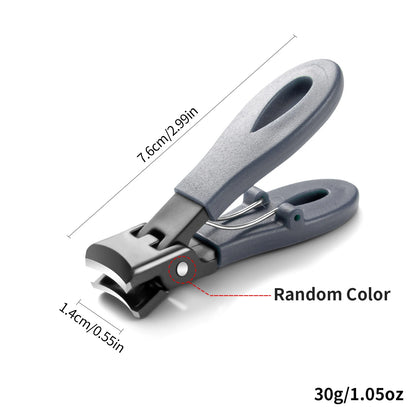 Large Jaw 8mm Openning Nail Clipper Thick Hard Special Nail Cutter Stainless Steel Manicure Tools Toe Cutter Trimmer Anti-Splash