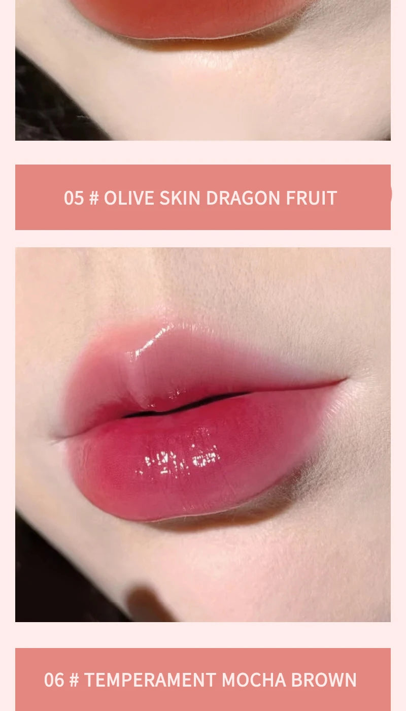 HERORANGE Crystal Gloss Lip Lacquer: Long-Lasting Hydration, Non-Sticky Formula with Glass-Like Shine at an Affordable Price