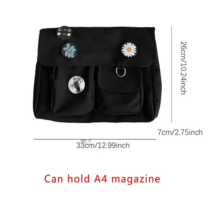 Xierya Women Canvas Messenger Bag Youth Ladies Fashion Shoulder Bag Student Large Capacity Female Crossbody Bags Woman Packet