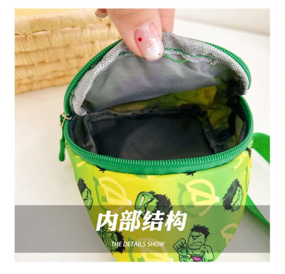 Marvel'S New Children'S Bag Spider Man Iron Man Captain America Shoulder Bag For Boys And Girls Travel Change Crossbody Bag