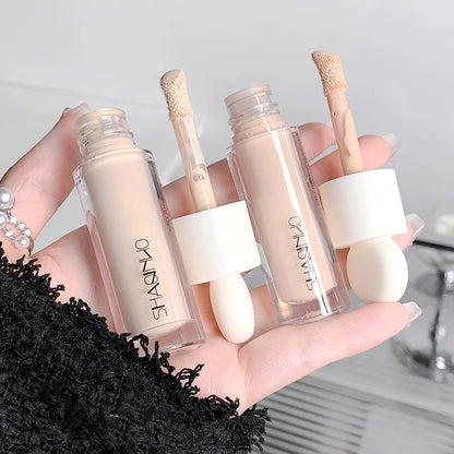 SHAQINUO Flawless Hydrating Concealer - Brightens Dark Circles & Smooths Tear Troughs | Long-lasting Formula, Non-cakey Finish