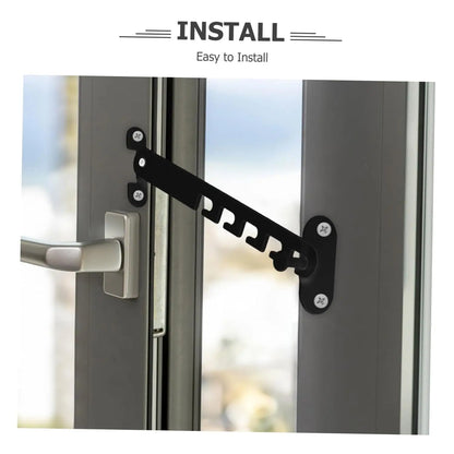 Window Locks Child Safety Window Support Hook Latches Adjustable Limiter Latch Security Bars Flat Cats Child Door Stay Open