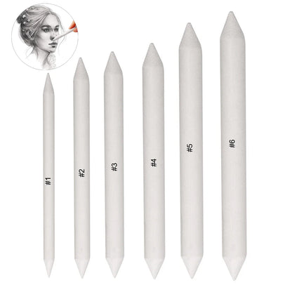 3/6/12/48Pcs Blending Stump and Tortillions, Paper Art Blenders, Art Pencils, Drawing Pencils for Student Sketch Drawing Tools