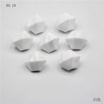 100PCS Plastic Gems Ice Grains Colorful Stones Children Jewels Acrylic Jewels Ice Counter Crystal Diamonds DIY Crafts Beads Toy