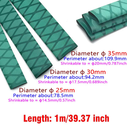 Diameter 25mm 30mm X-Tube Heat Shrink Sleeve Wrap Fishing Bulding Handle Cork Rod Grip  Waterproof and Insulation 40 Inch Length
