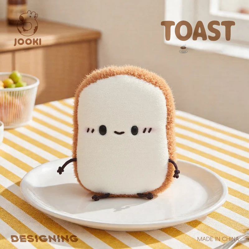 Cute Bread Plush Toys Croissants Toast Fluffy Soft Doll Realistic Decorative Ornaments Good Company Birthday Gifts For Children