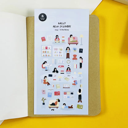 Korean Import Suatelier Travel Home Life Study Friend Stickers Scrapbooking Diy Journaling Diary Stationery Sticker School Gift