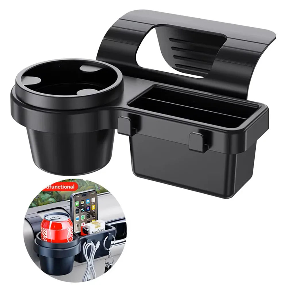 Car Cup Stand Phone Holder Mount Tray Side Door Window Storage Barrel Pocket Hanging Storage Rack with Auto Interior Accessories