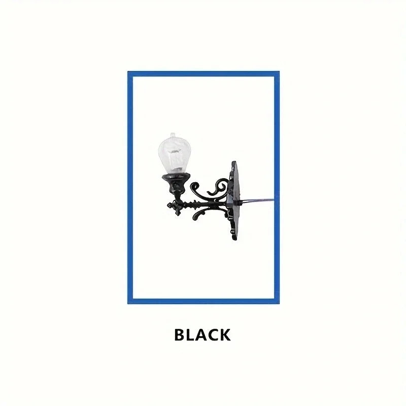 1Pc Model Wall Lamp Moss Micro Landscape Decoration Lamp Architectural Sand Table Model Wall Lamp Material