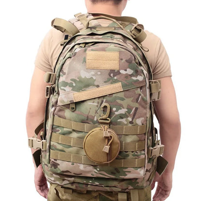 1000D New Outdoor Casual Men Coin Wallet Portable Mini Money Coin Pouch Keys Holder Waist Bag Round Small Case Zipper Wallet